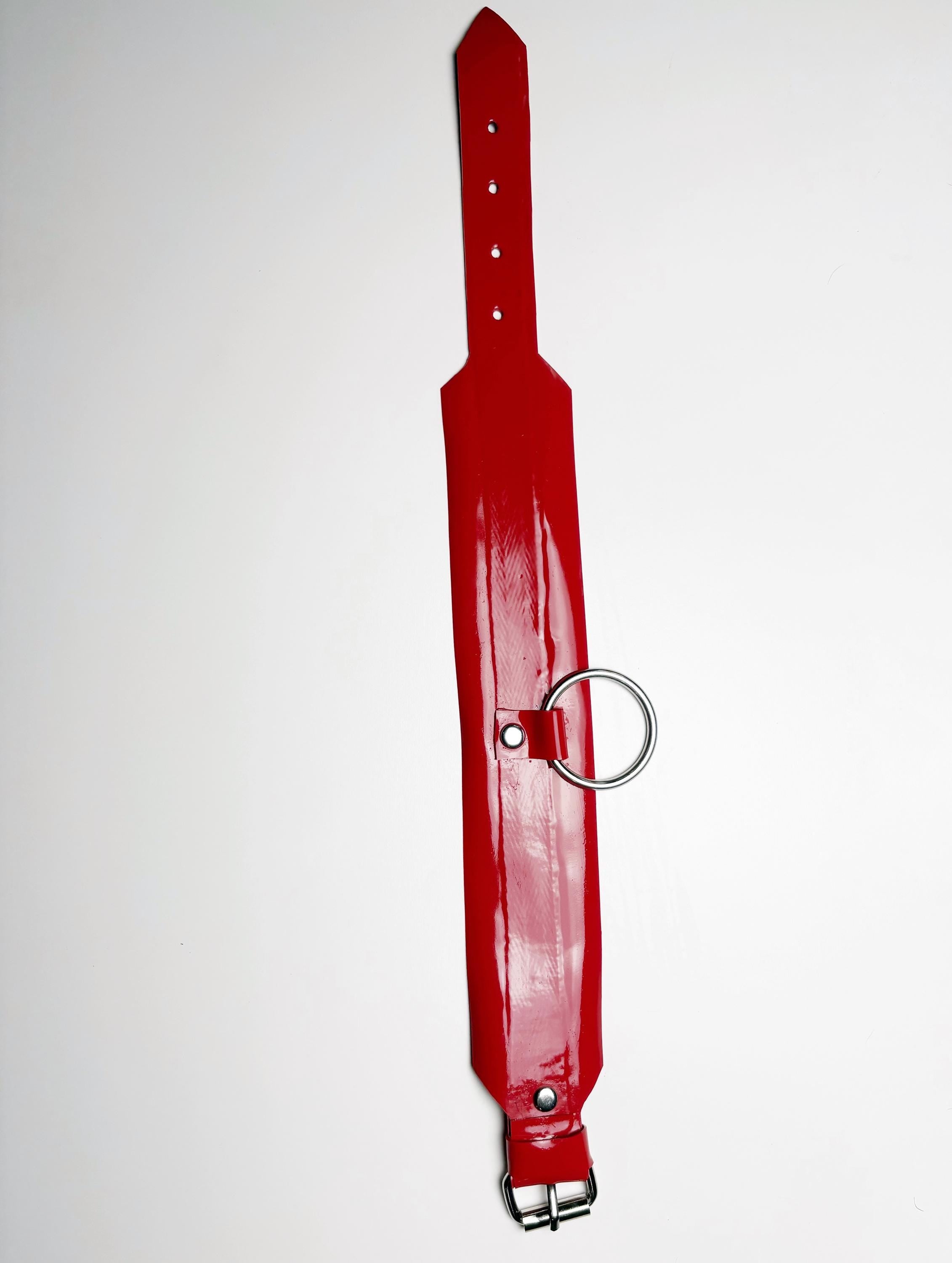 Red Latex 2” Choker with Large O Ring