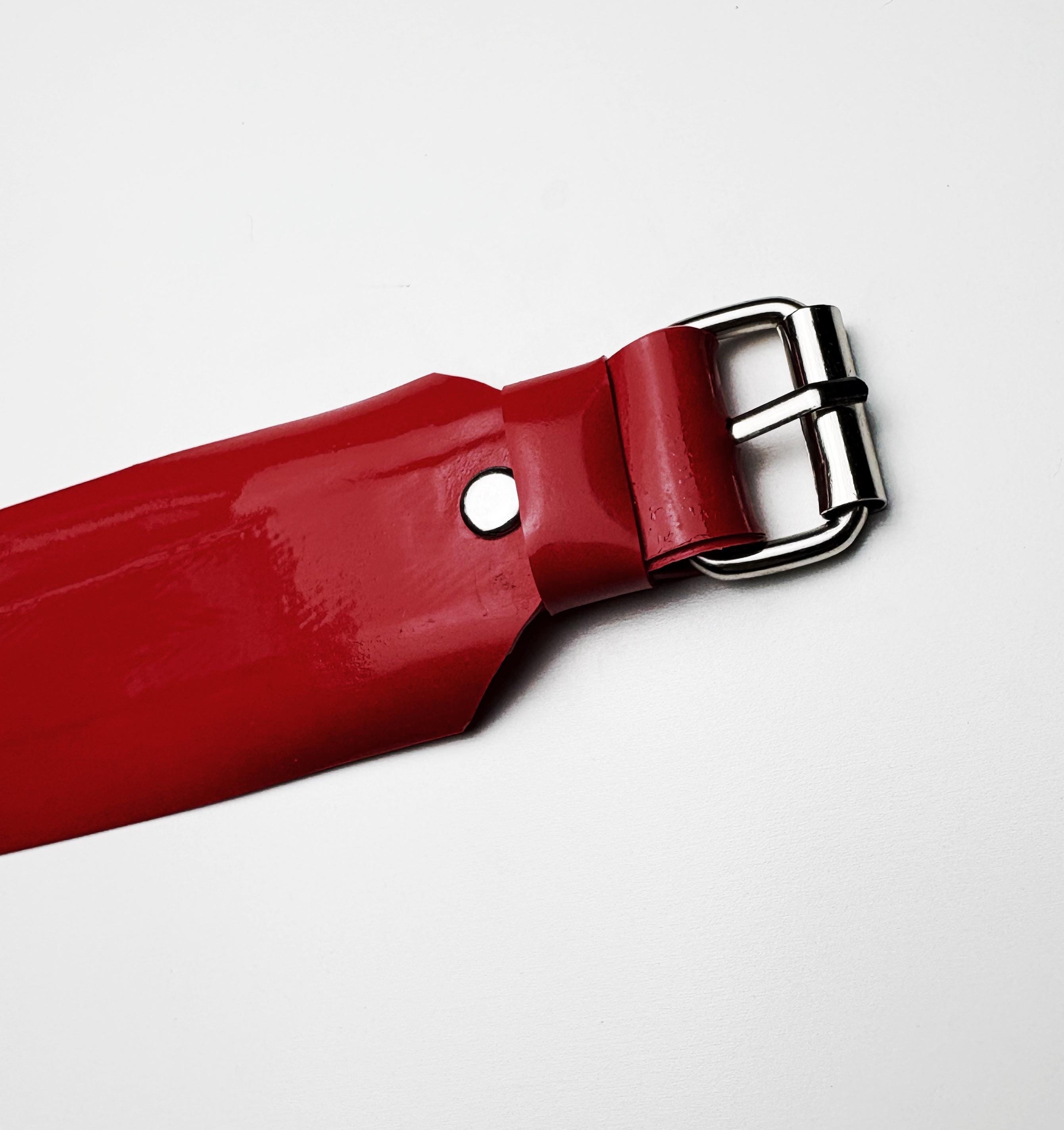 Red Latex 2” Choker with Large O Ring