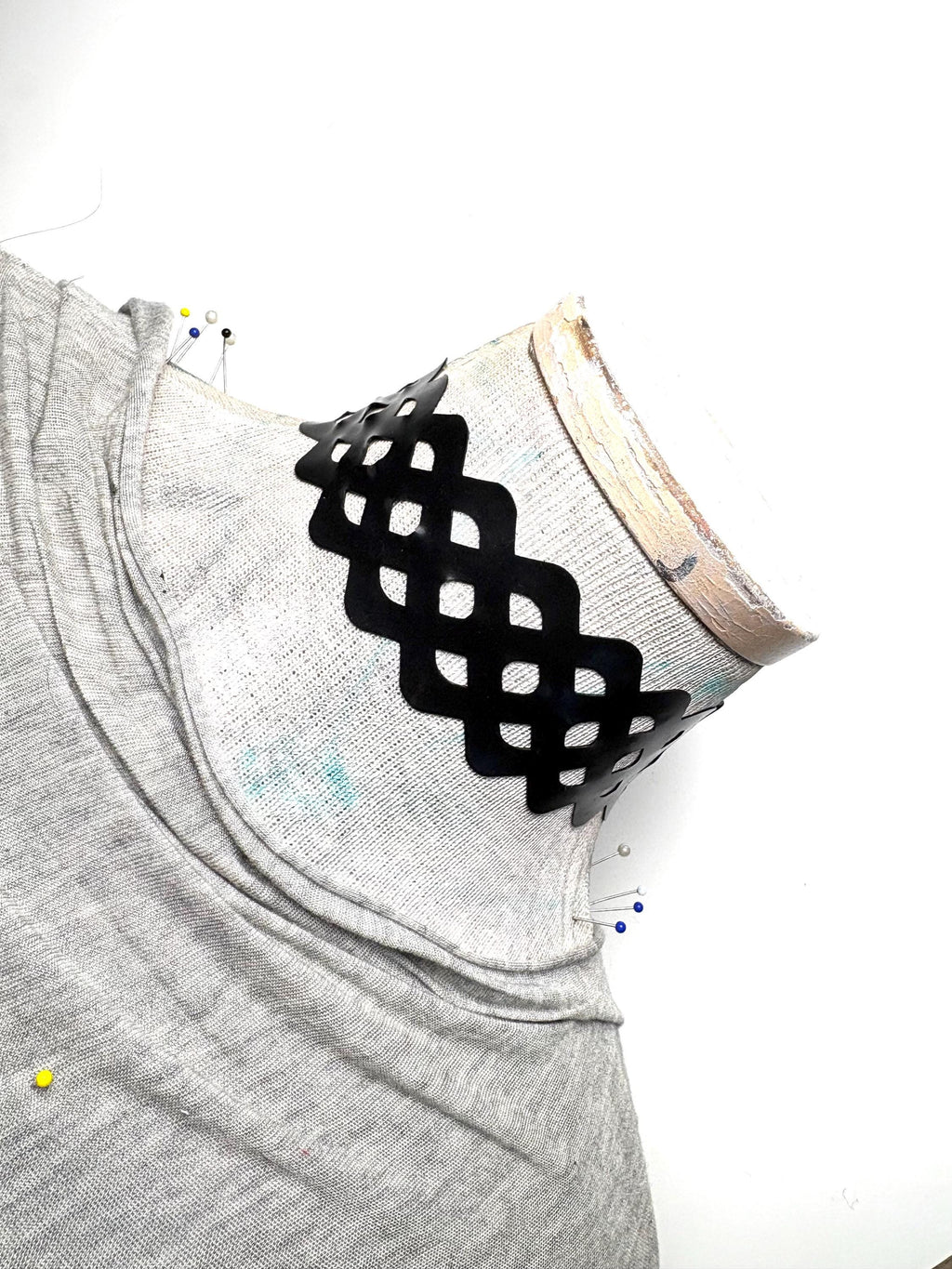 Black Latex Lace Trim 2” Choker