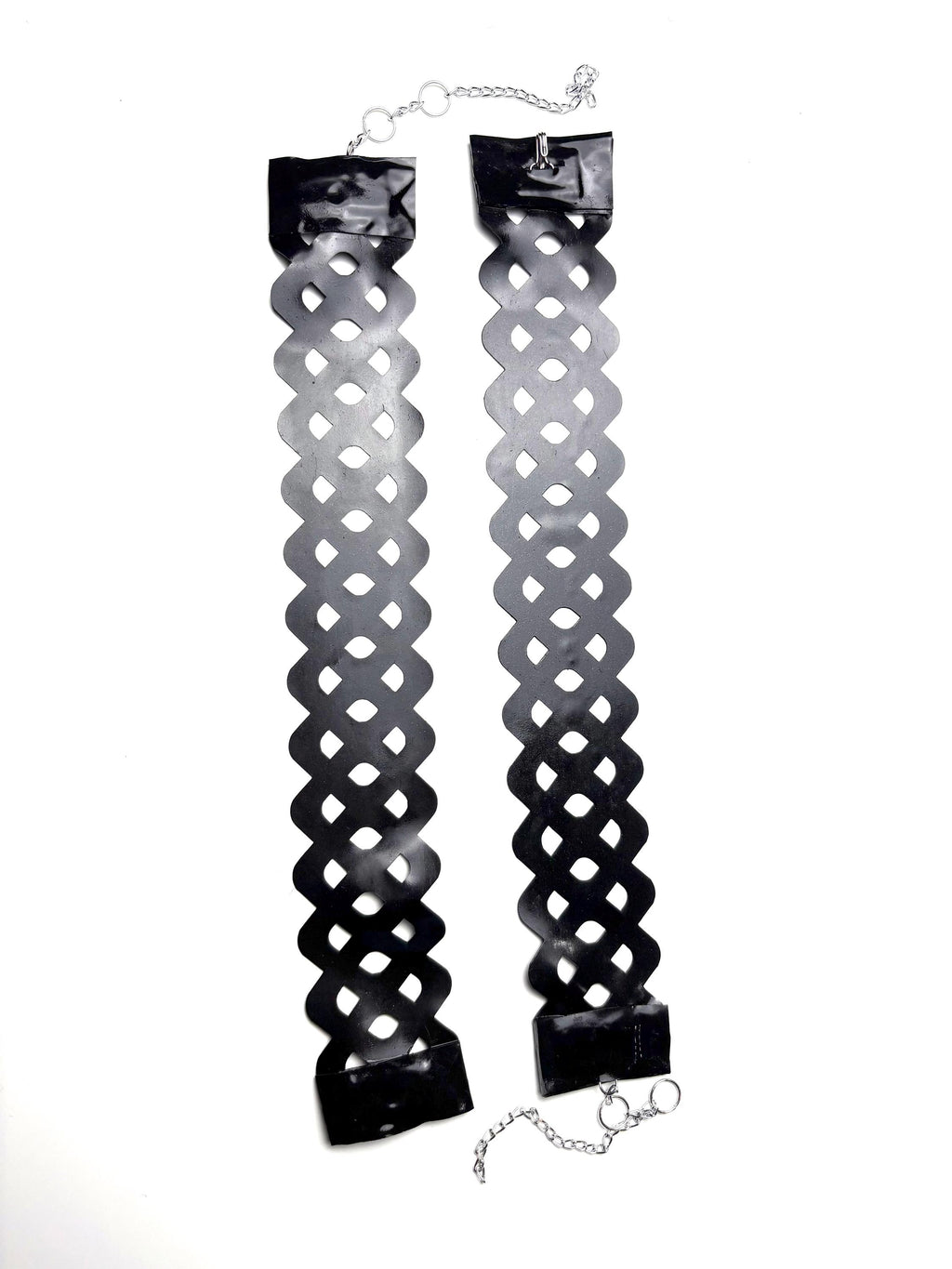 Black Latex Lace Trim 2” Choker