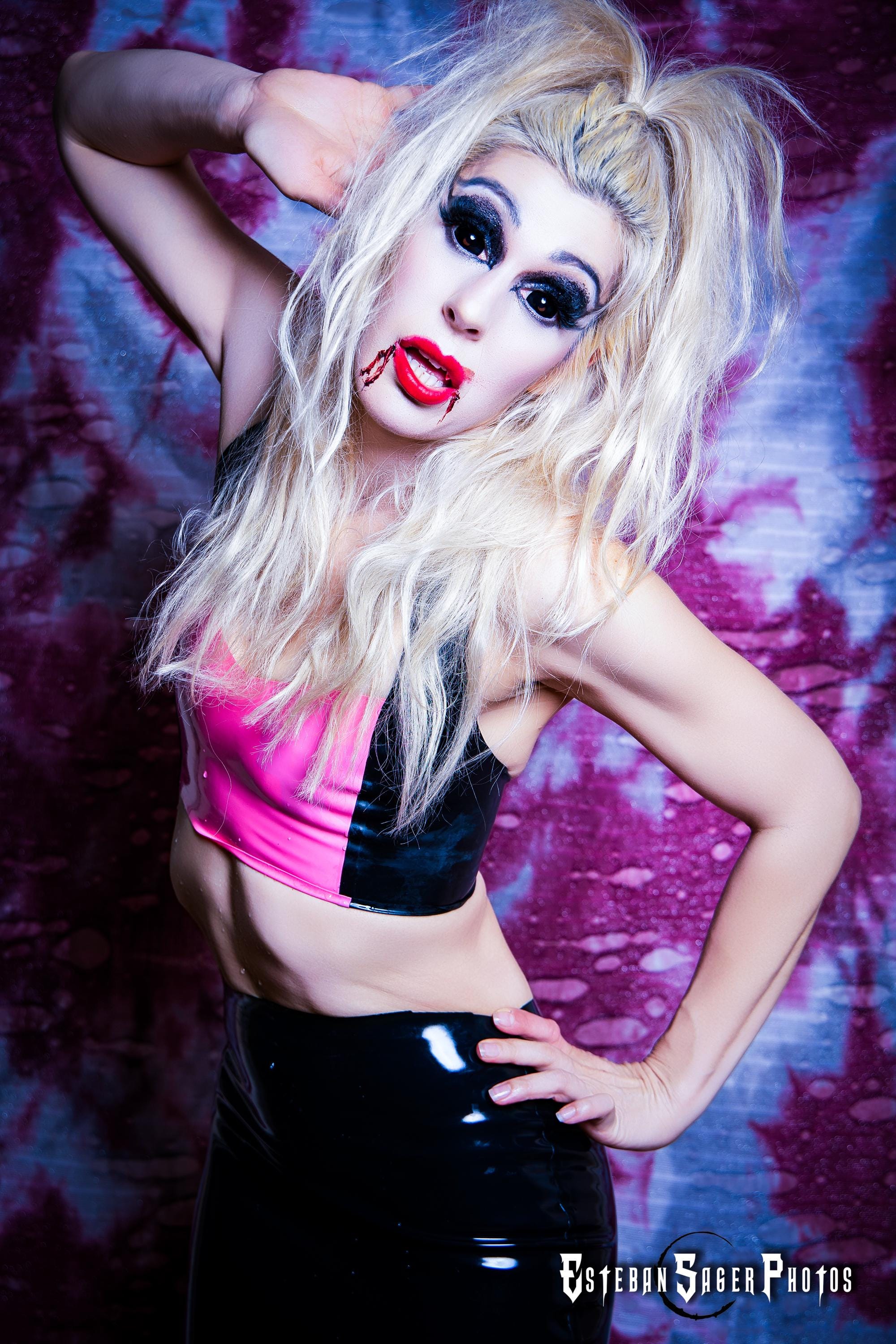 Black Latex Mini Skirt