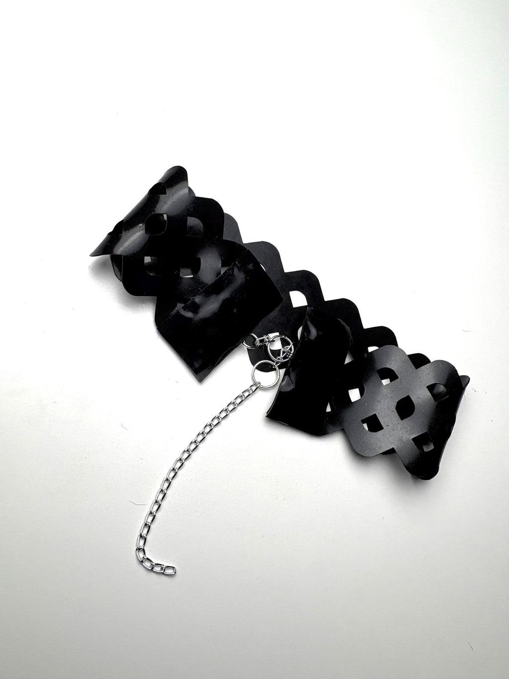 Black Latex Lace Trim 2” Choker